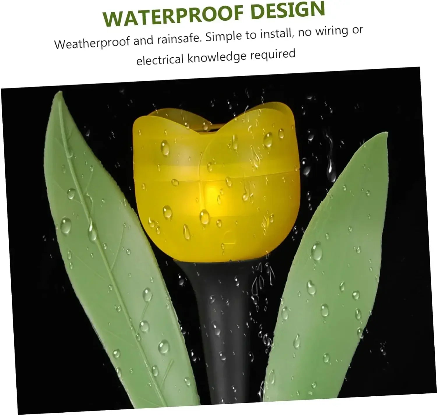 Outdoor Tulip Rose Flower Lamp