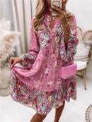 Women's Floral Print Mini Dress