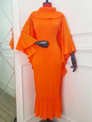 Ruffle Sleeves Loose Dress