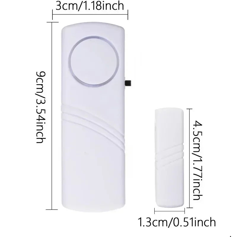 2pcs/1set-Wireless Door Window Magnetic Sensor