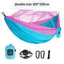 Single and Double Size Nylon Fabric Portable Travel Hammock