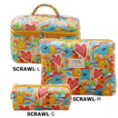 1pcs Quilted Cotton Makeup Bag