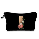 Initials Flower Cosmetic Bag