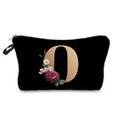Initials Flower Cosmetic Bag