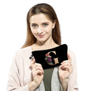 Initials Flower Cosmetic Bag