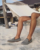 Piergitar 2019 New British style men's loafers Black and white striped canvas fashion men smoking slippers plus size male flats
