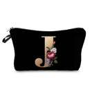 Initials Flower Cosmetic Bag